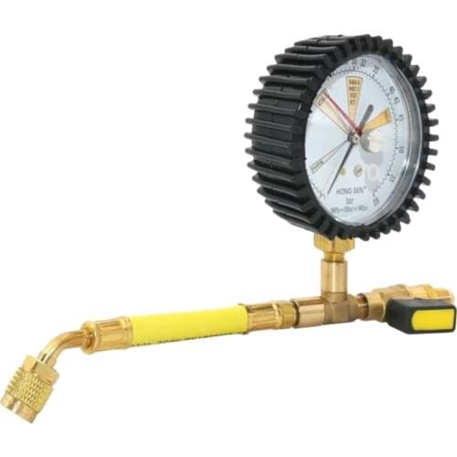 Air Conditioning Refrigeration Test Nitrogen Pressure Gauge Simple Refrigerant Table for R134A, R22, R410A Promotion