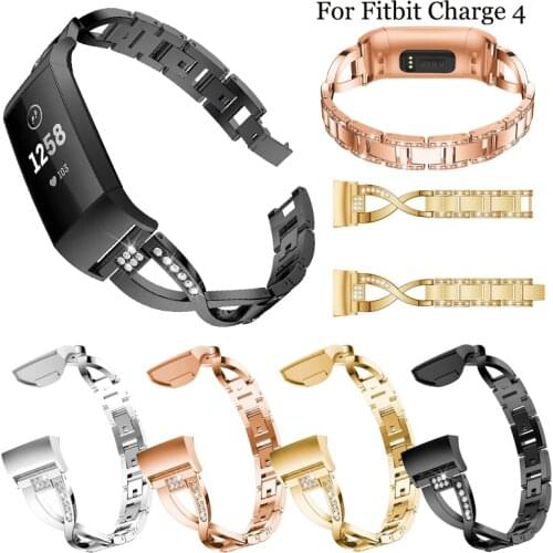 Stainless Steel Straps for Fitbit Charge 4 Bands Metal Bracelet fashion Watch Wristbands For Fitbit charge 4 Accessories correa