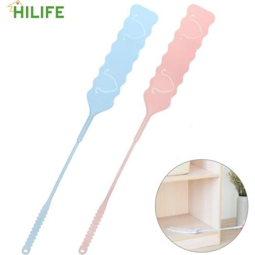 Detachable Cleaning Duster Non-woven Dust Cleaner For Sofa Bed Bottom Door Clips Household Tools PP Gap Brush Long Handle