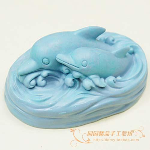 Dolphin Silicone Soap mold Handmade 3d silicone mould DIY Craft molds S092
