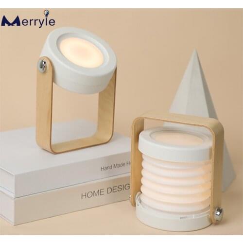 Foldable LED Night Light USB Rechargeable Table Lamp Portable Dimmable Night Lamp for Indoor Lighting Reading Outdoor Camping