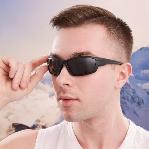 Vazrobe TR90 Sports Sunglasses Male Women Black Driving Glasses Running Goggles Windproof