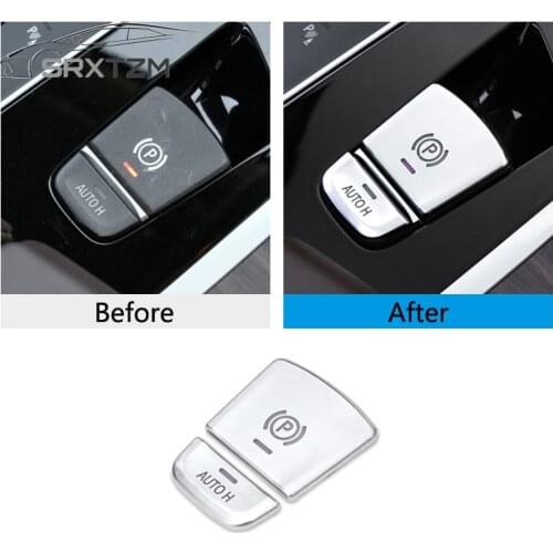SRXTZM Parking Multimedia Audio Control Buttons Interior Decoration Car Stickers For BMW X3 G01 5 Series G30 G31 2017 2018 5pcs