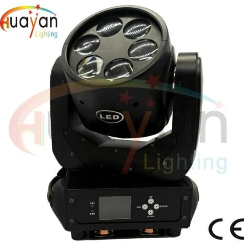 Long Lifespan 6*40W LED Beam ZOOM Wash 3in1 Super Bee Eye Moving Head Light RGBW Zoom Beam DMX DJ Stage Disco Light