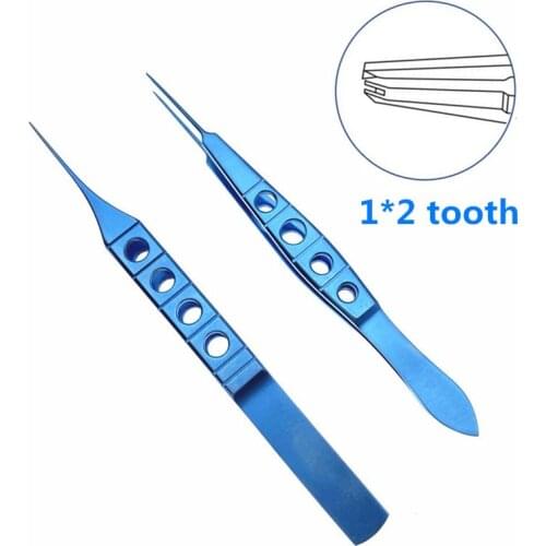 Titanium Pet surgical tweezers toothed Suture Forcep 0.1mm teeth Forcep Veterinary surgical tweezers
