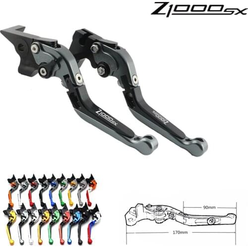 For Kawasaki Z1000SX Z1000 SX 2011 2012 2013 2014 2015 2016 Motorcycle brake lever Adjustable Brake Clutch Levers Handle Handbar