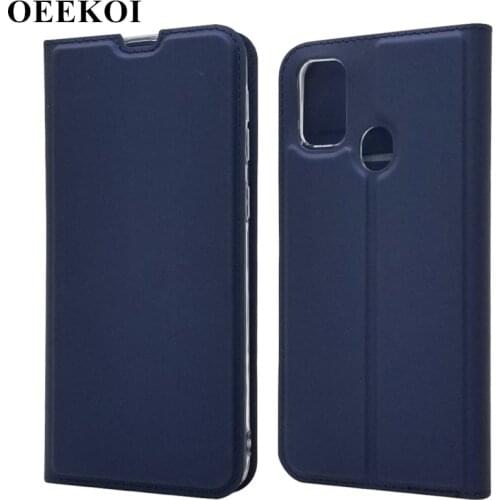 OEEKOI Ultrathin Leather Wallet Cover Case for Samsung Galaxy M30S