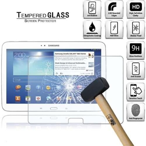 Tablet Tempered Glass Screen Protector Cover For Samsung Galaxy Tab 3 10.1 p5200 GT-P5210 Full Coverage Explosion-Proof Screen