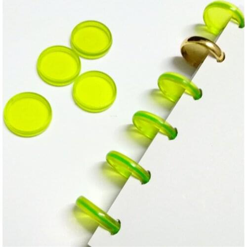 10PCS Mushroom Hole Disc-binding Loose Book Binding Ring Disc Arc Binding Notebook Arc Binding Notebook School Office Supplies