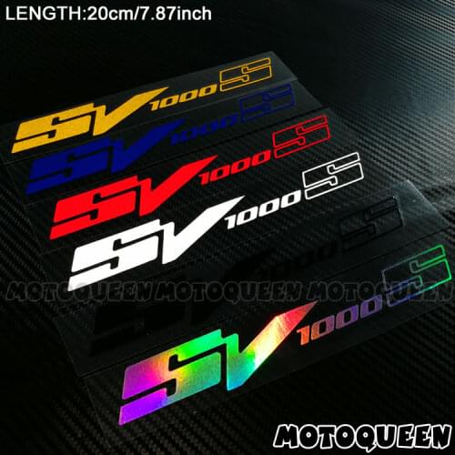 2PCS Motorcycle body Wheels Fairing Helmet Tank Pad decoration logo reflective Accessories Sticker Decals For SUZUKI SV1000S