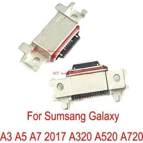 20 PCS Original Charger Connector For Samsung Galaxy A3 A5 A7 2017 A320 A520 A720 Micro USB Charging Connector Type-C Dock Flex