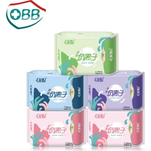 6pack Sanitary Napkin Pads Anion sanitary towel feminine organic sanitary pads cotton panty liners negative ion sanitary napkin