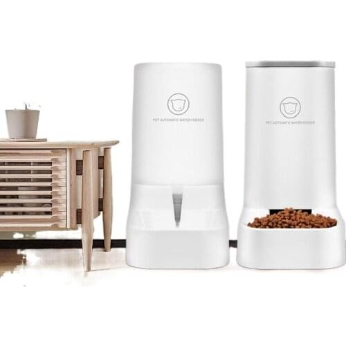 Automatic Dog Feeder Cats of Bowl 3.8L Puppy Accessories Drinking Dispenser Food Feeding Container Supplies