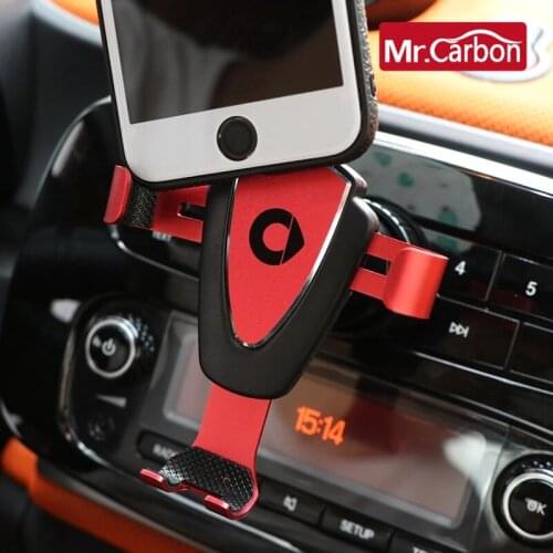 Car interface mobile phone holder For Smart 453 451 450 forfour fortwo car air conditioning air outlet mobile phone bracke