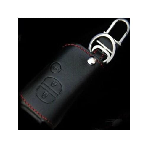 Car Leather Smart Remote Key Fob Case Holder Cover for Subaru XV Outback Forester