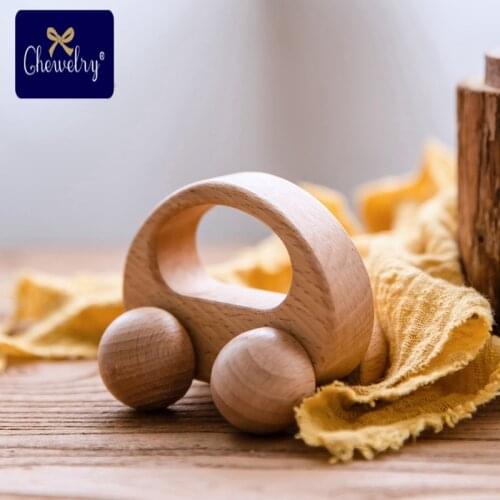 Wooden Toys Beech Wood Blocks 1pc Car Cartoon Educational Montessori Toys For Children Teething Baby Teethers Birthday Gift baby