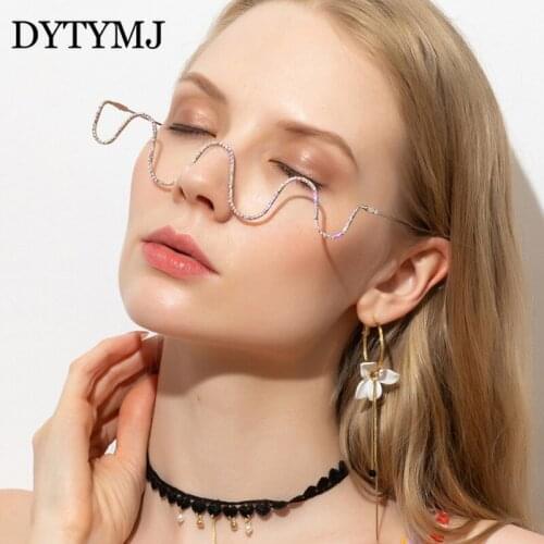 DYTYMJ 2020 Retro Clear Glasses Frame Women Luxury Brand Eyewear Frame Women/Men Funny Eyeglasses Women Vintage Oculos De Sol
