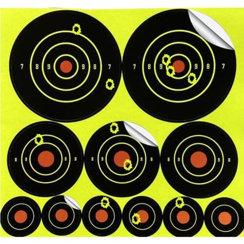 Reactivity Target Stickers Splash Training Supplies Self Adhesive Outdoor 10 Sheets For Hunting Splatter Target Stickers