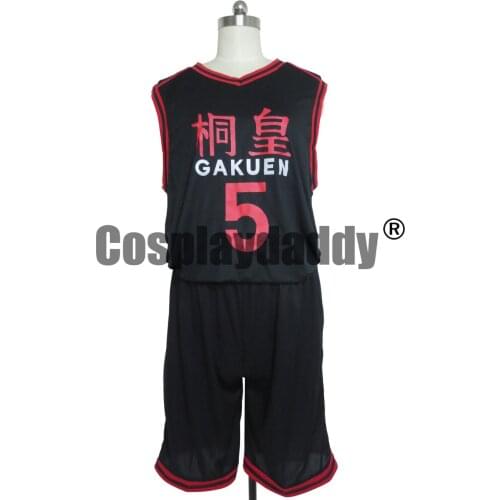 Kuroko no Basket Too Academy Daiki Aomine Number 5 Jersey Cosplay Costume