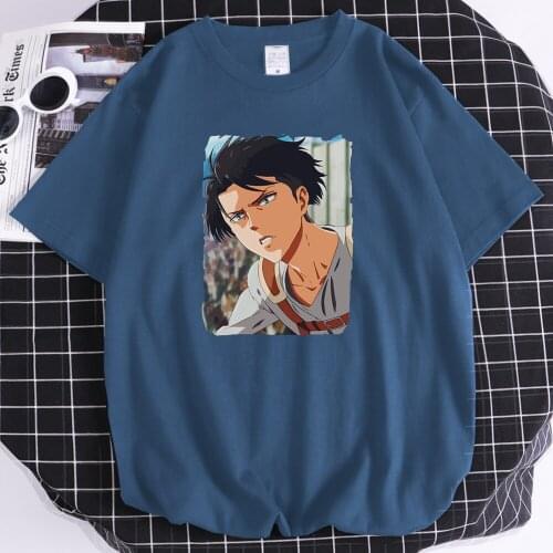 Summer Attack On Titan Printing Man T-Shirts Fashion Oversized Tshirt Simplicity Crewneck T-Shirt Cool S-Xxxl MenS Clothing