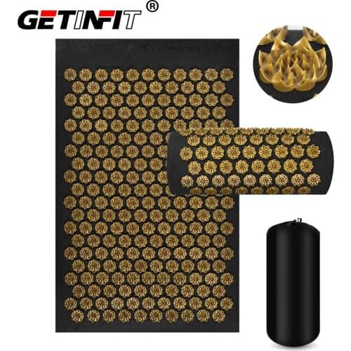 Getinfit New Massager Cushion Acupressure Mat Relieve Stress Body Pain Head Neck Back Foot Acupuncture Massage Pillow For Yoga