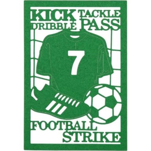 YINISE Metal Cutting Dies For Scrapbooking Stencils Football Cover DIY Album Cards Decoration Embossing Folders Die Cut Cuts