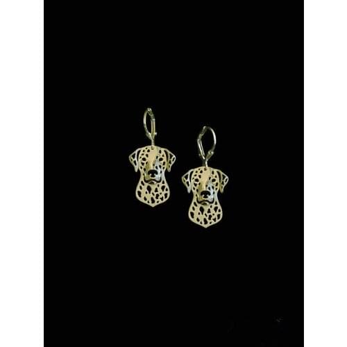 Trendy personalized cute Dalmatian drop earrings gold silver earrings women fashion jewelry from india bridal earing