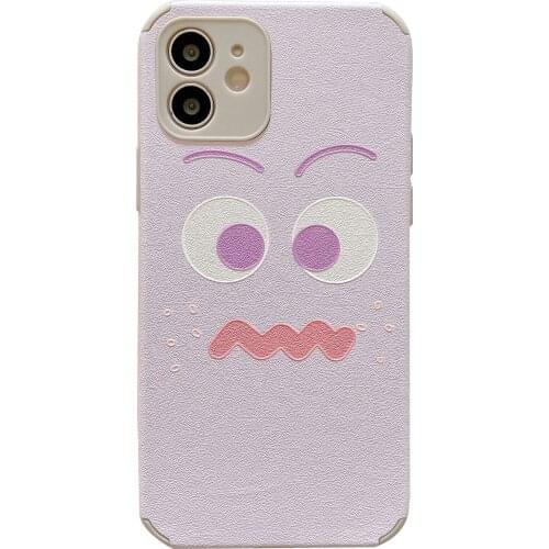 Cartoon Funny Face Case for iPhone 12 Pro Max Back Phone Cover for 12 Mini 11Pro Max X XS XR 6 8 7 Plus SE 2020 Capa