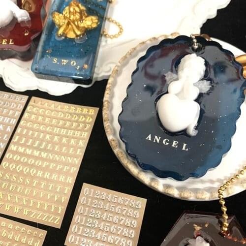 2 Sheets Glitter Letter Stickers Self-Adhesive Metal Stickers 26 Uppercase Letters Stickers DIY Decoration A-Z Stickers