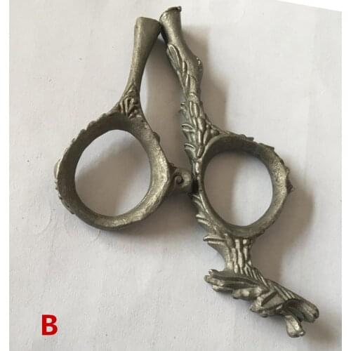 Unpolished 15 styles Dragon Handles 10 Pairs/Lot Hair Scissors Handle 304 stainless steel pattern Handles Styling Accessory