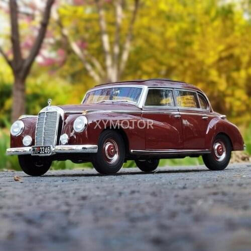Norev 1:18 For Benz 300S 1952 S Class Diecast Car Model Kids Toys Gifts Collection Ornaments Display Red Metal,Plastic,Rubber