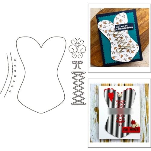 2021 New Clothes Skirt Dress Frame Metal Cutting Dies For DIY Craft Making Greeting Card Album Paper Scrapbooking No Clear Stamp