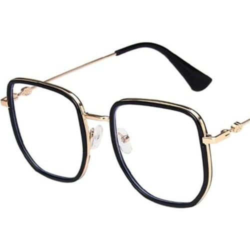 NEW Anti-Blue Eyeglasses Unisex Optical Glasses Irregular Spectacles Simplicity Oversize Frame Eyewear