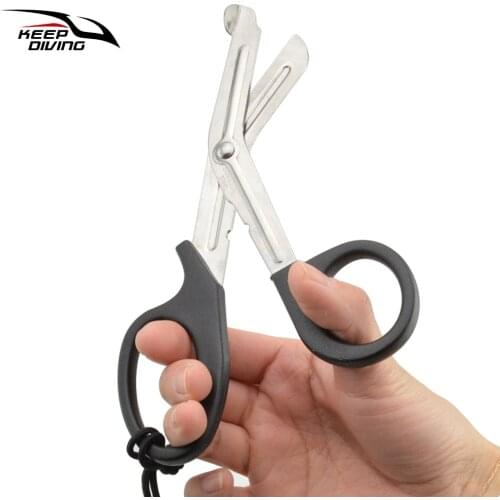 Diving Scissors Outdoor Tactical Gauze Scissors Household portable stainless steel scissors for medical, veterinary, fishery