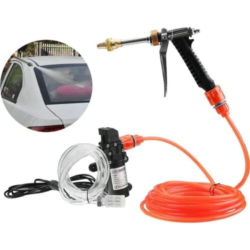 High Pressure Wash Water Wash Cleaning Watering Lawn and Garden Pump Kit Sprayer Gun Car Sprinkle 12V 65W
