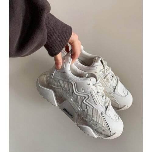 QZYERAI Brand New Fashion Women Shoes Vulcanized Shoes Leather Cowhide Leisure Running Shoes Platform Sneakers Platform