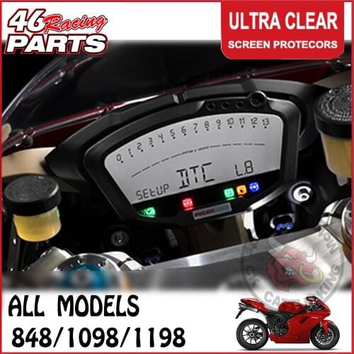 CK CATTLE KING Cluster Scratch Cluster Screen Protection Film Protector For Ducati 848 1098 1198 All Year