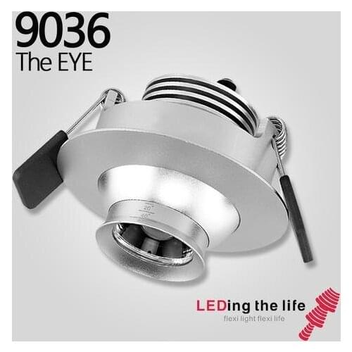 CREE COB LED Ceiling Lamp Focusable Dimmable Downlight Recessed Mini Cabinet Spot light for museum art gallery catering lighting