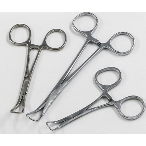 Fine stainless steel towel pliers fixed cloth towel pliers blessing surgical cloth pliers lifting wound towel pliers pointed chu