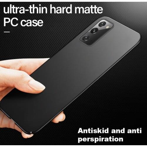 Ultra-thin Hard Matte PC Phone Case For Samsung Galaxy S21 S20 S10 5G S9 S8 Note 20 10 9 8 Plus Luxury Frosted Protection Cover