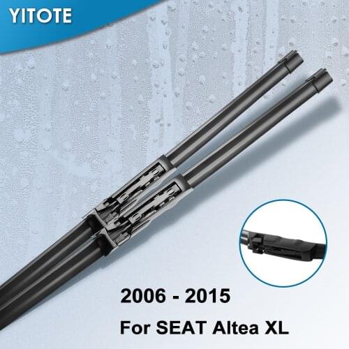 YITOTE Windscreen Wiper Blades for SEAT Altea XL 26"&26" Fit Claw Type Arms 2006 2007 2008 2009 2010 2011 2012 2013 2014 2015
