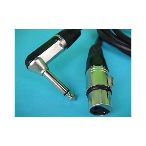 1/4" Mono Male to XLR Female Jack Guitar Cable 2m 609C