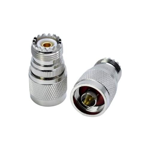 1pc N Male Plug Center to UHF Female SO-239 SO239 Jack RF Adapter Connector Adaptor