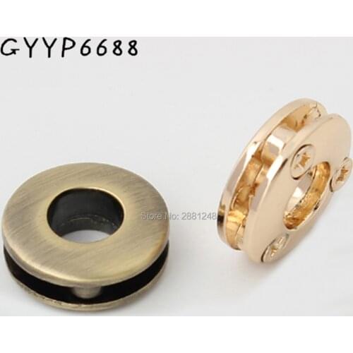 10mm 4colors 8mm metal Round screw eyelets for bag purse chain Bet sewing bag accessories