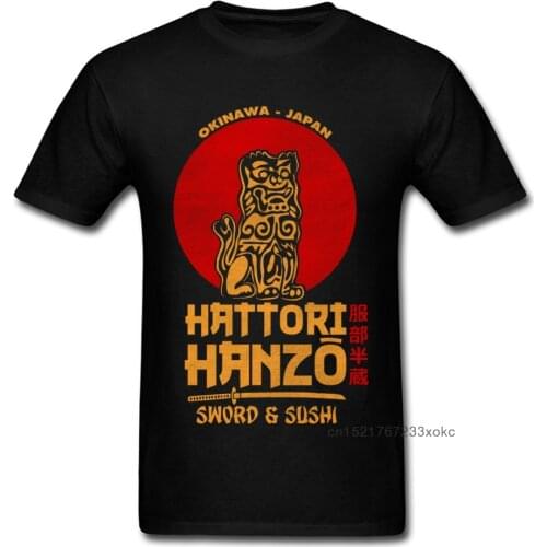 100% Cotton Fabric Men Short Sleeve Hattori Hanzo Top T-shirts Casual Tees Latest Design O Neck Sweatshirts Drop Shipping