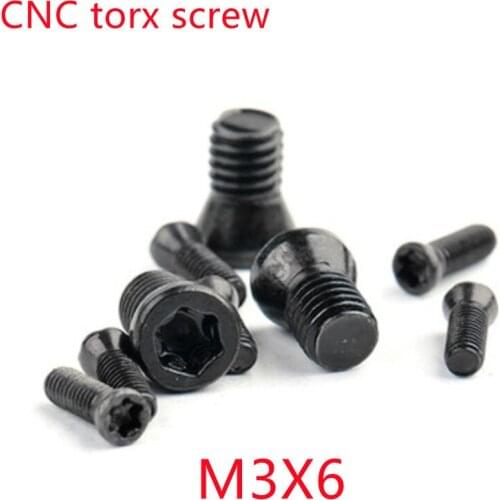 1000pcs M3*6 m3x6 CNC Insert Torx Screw for Replaces Carbide Inserts CNC Lathe Tool
