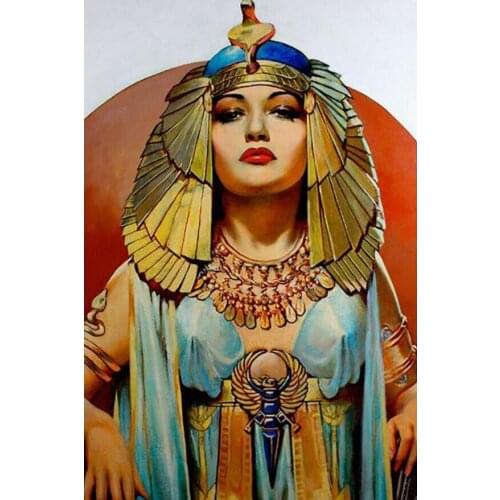 5D DIY Diamond Painting Egyptian Goddess Cleopatra Full Drill Embroidery Cross Stitch Mosaic Home Decor Craft Kit Halloween Gift