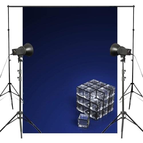 5x7ft Beautiful Blue 3D Stereoscopic Photography Background Rubiks Cube Backdrop Art Photo Studio Background