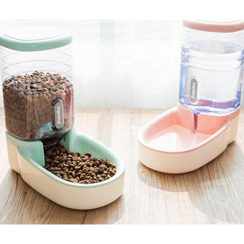 Pet Automatic Water Feeder Food Dispenser Portable Dog Cat Water Drinking Dispenser Feeder for Dog Cat 3.8L Supplies Bowl pet