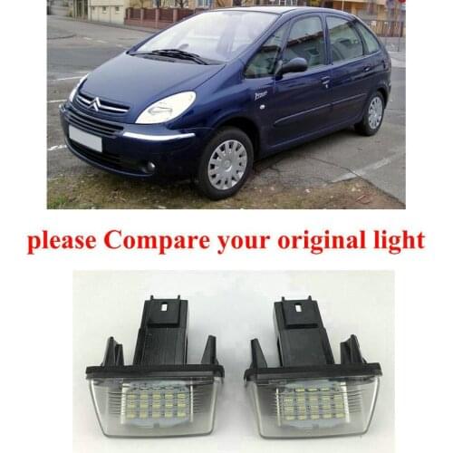 Car Accessories Special Car License Plate Lamp For citroen xsara 97-06 xsara picasso 99-10 car products canbus error free
